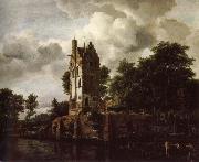 Jacob van Ruisdael Reconstruction of the ruins of the Manor Kostverloren oil painting reproduction